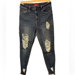 Guess Jeans size 30 high-rise destroyed jeans